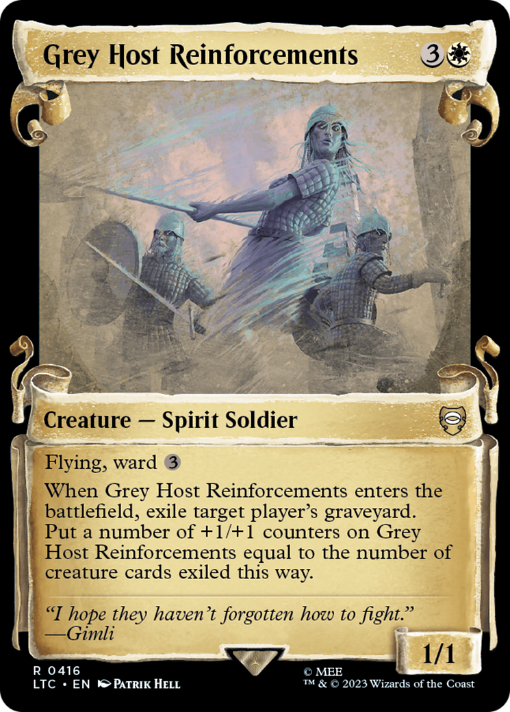 Grey Host Reinforcements [The Lord of the Rings: Tales of Middle-Earth Commander Showcase Scrolls] | Jomio and Rueliete's Cards and Comics