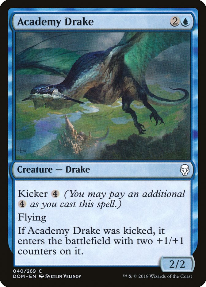 Academy Drake [Dominaria] | Jomio and Rueliete's Cards and Comics