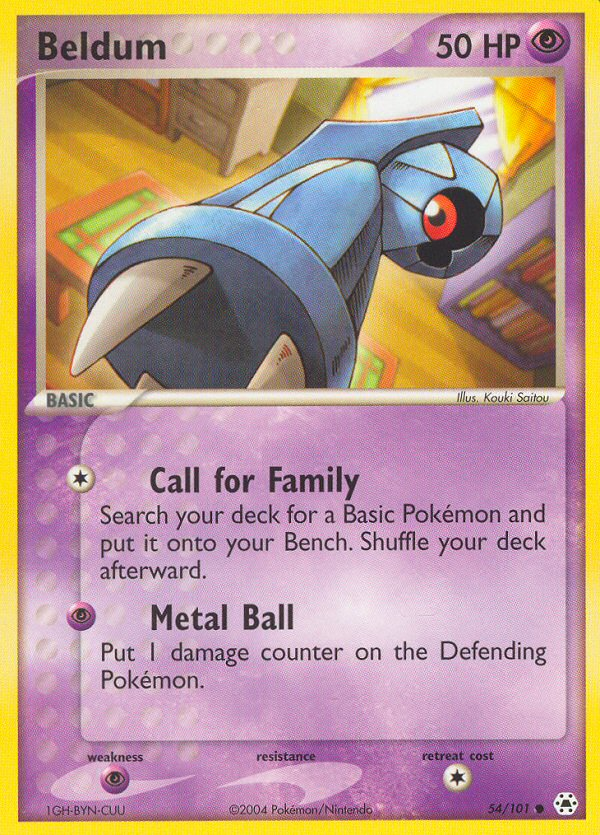 Beldum (54/101) [EX: Hidden Legends] | Jomio and Rueliete's Cards and Comics