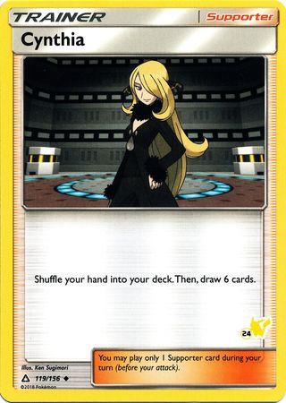 Cynthia (119/156) (Pikachu Stamp #24) [Battle Academy 2020] | Jomio and Rueliete's Cards and Comics