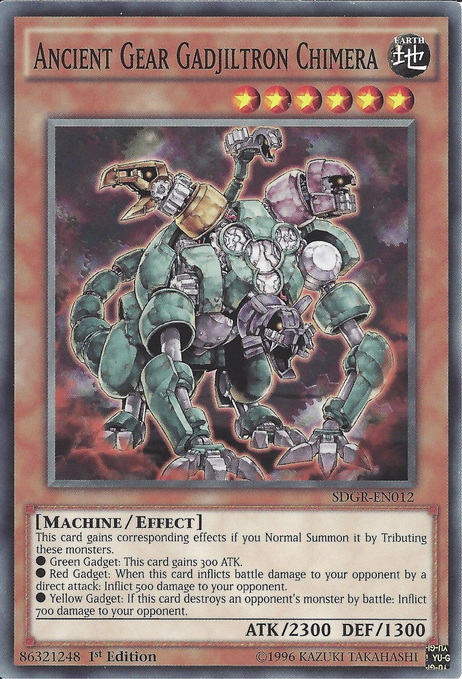 Ancient Gear Gadjiltron Chimera [SDGR-EN012] Common | Jomio and Rueliete's Cards and Comics