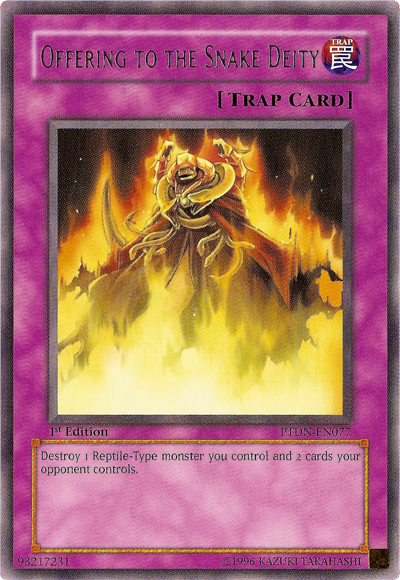Offering to the Snake Deity [PTDN-EN077] Rare | Jomio and Rueliete's Cards and Comics