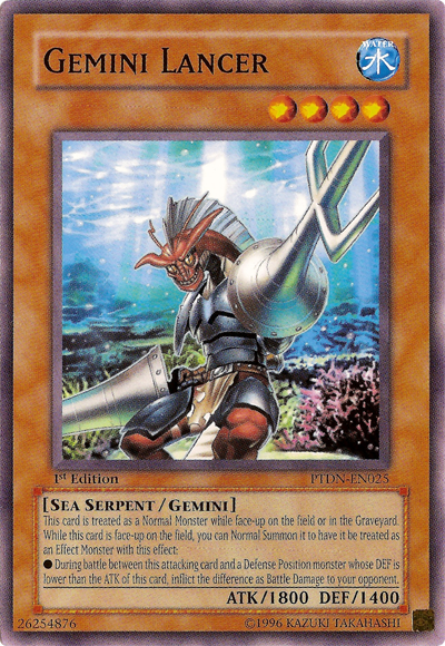 Gemini Lancer [PTDN-EN025] Common | Jomio and Rueliete's Cards and Comics