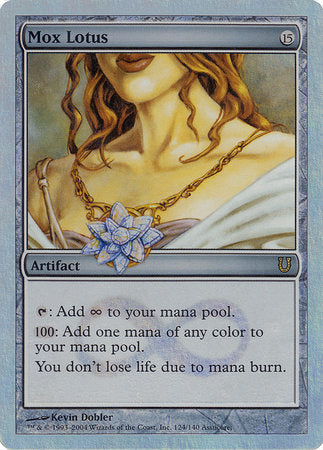 Mox Lotus (Alternate Foil) [Unhinged] | Jomio and Rueliete's Cards and Comics