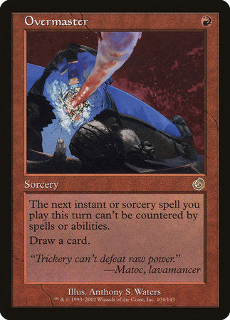 Overmaster [Torment] | Jomio and Rueliete's Cards and Comics