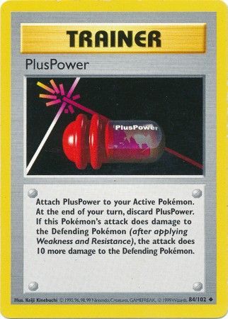 PlusPower (84/102) [Base Set Shadowless Unlimited] | Jomio and Rueliete's Cards and Comics