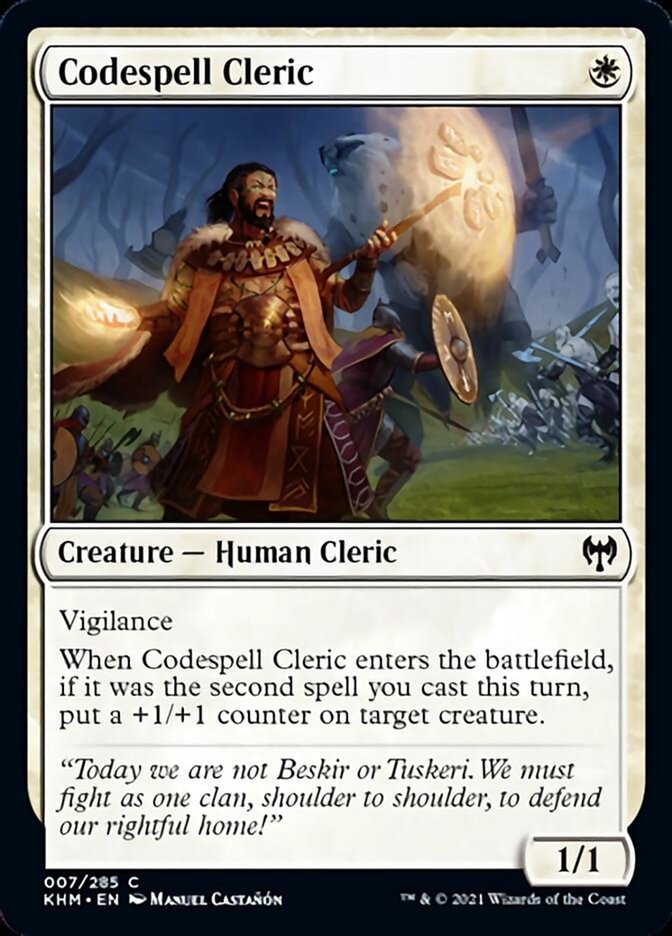 Codespell Cleric [Kaldheim] | Jomio and Rueliete's Cards and Comics