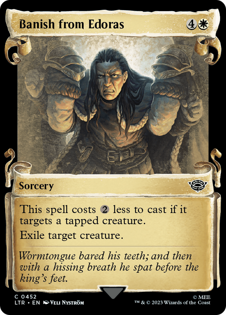 Banish from Edoras [The Lord of the Rings: Tales of Middle-Earth Showcase Scrolls] | Jomio and Rueliete's Cards and Comics