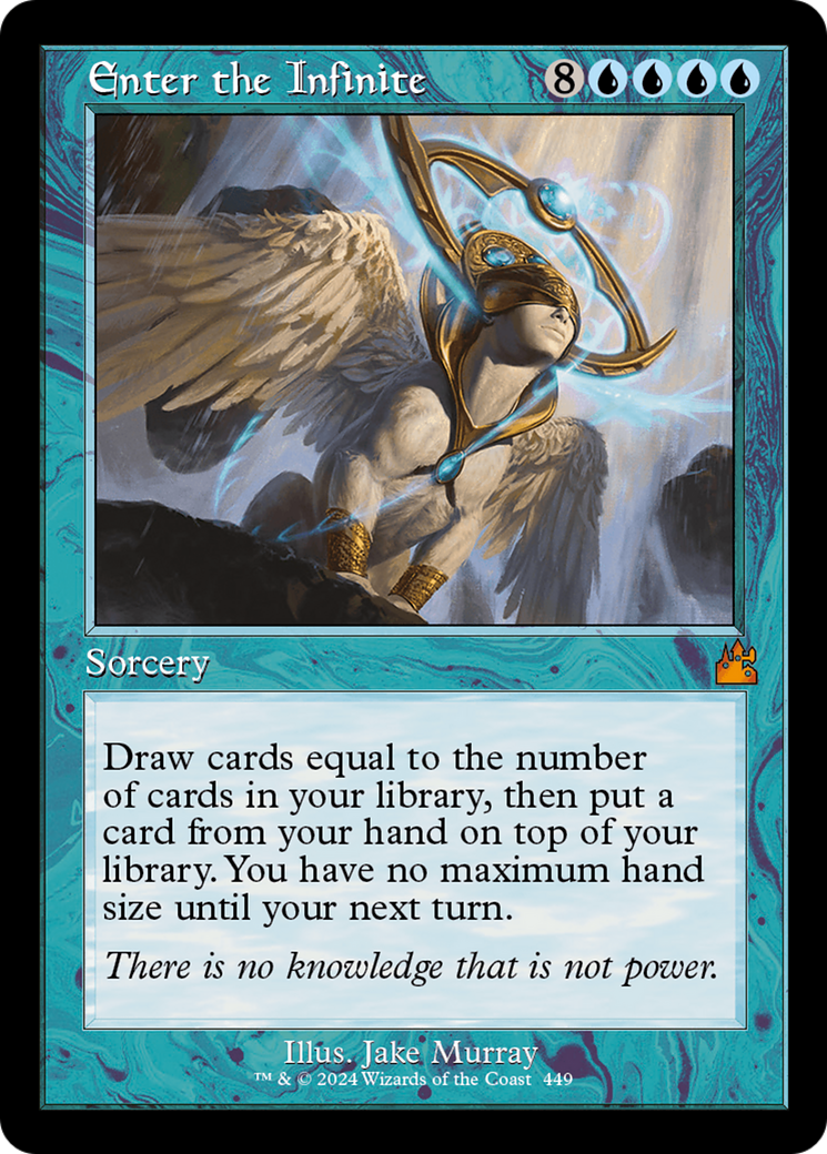 Enter the Infinite (Retro Frame) [Ravnica Remastered] | Jomio and Rueliete's Cards and Comics