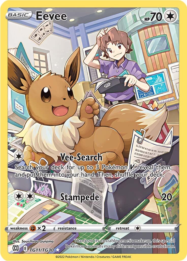 Eevee (TG11/TG30) [Sword & Shield: Brilliant Stars] | Jomio and Rueliete's Cards and Comics
