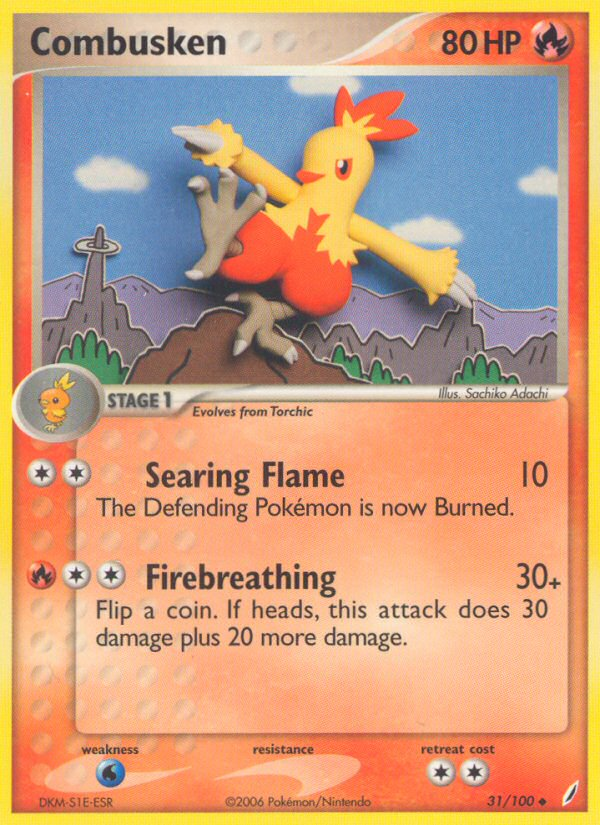 Combusken (31/100) [EX: Crystal Guardians] | Jomio and Rueliete's Cards and Comics