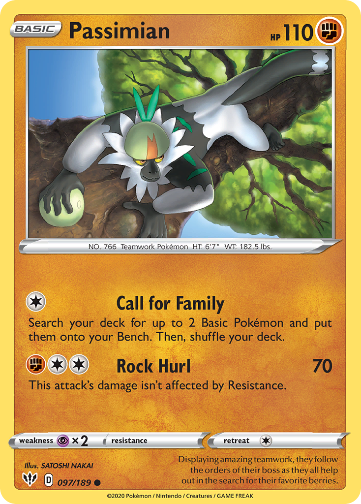 Passimian (097/189) [Sword & Shield: Darkness Ablaze] | Jomio and Rueliete's Cards and Comics