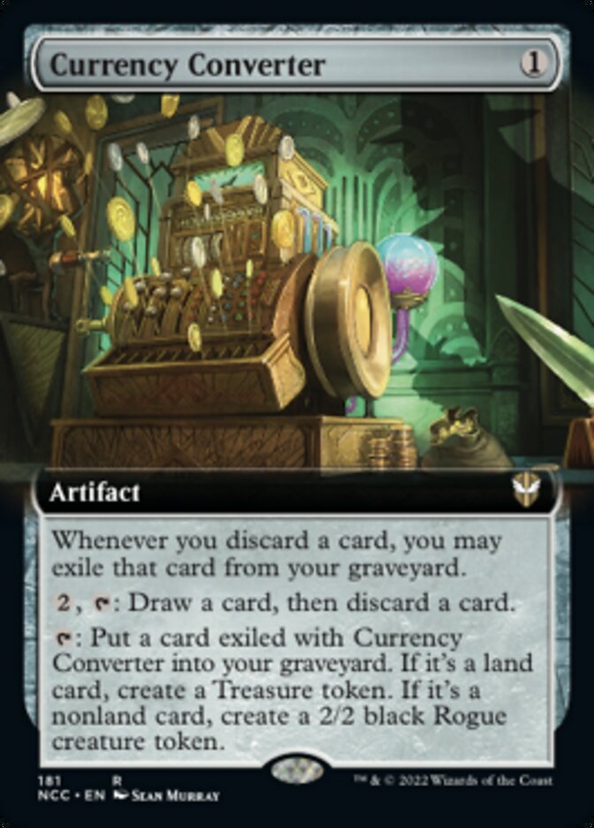 Currency Converter (Extended Art) [Streets of New Capenna Commander] | Jomio and Rueliete's Cards and Comics