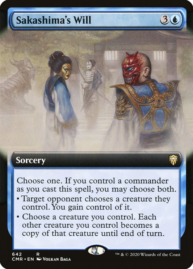 Sakashima's Will (Extended Art) [Commander Legends] | Jomio and Rueliete's Cards and Comics