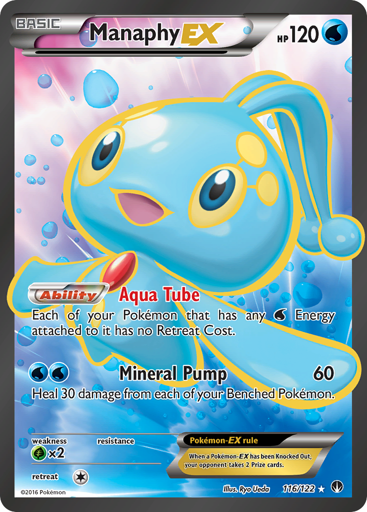 Manaphy EX (116/122) [XY: BREAKpoint] | Jomio and Rueliete's Cards and Comics