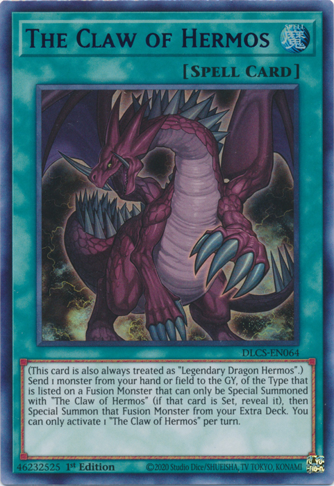 The Claw of Hermos (Blue) [DLCS-EN064] Ultra Rare | Jomio and Rueliete's Cards and Comics