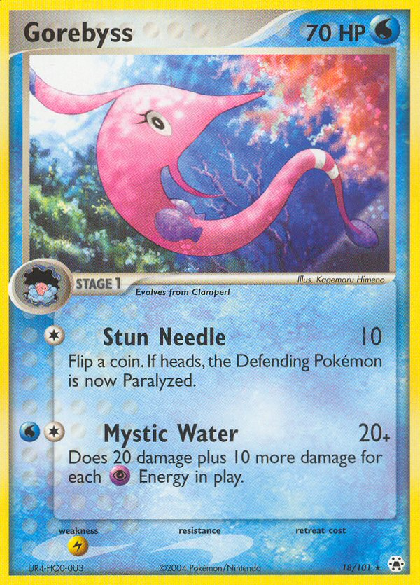 Gorebyss (18/101) [EX: Hidden Legends] | Jomio and Rueliete's Cards and Comics