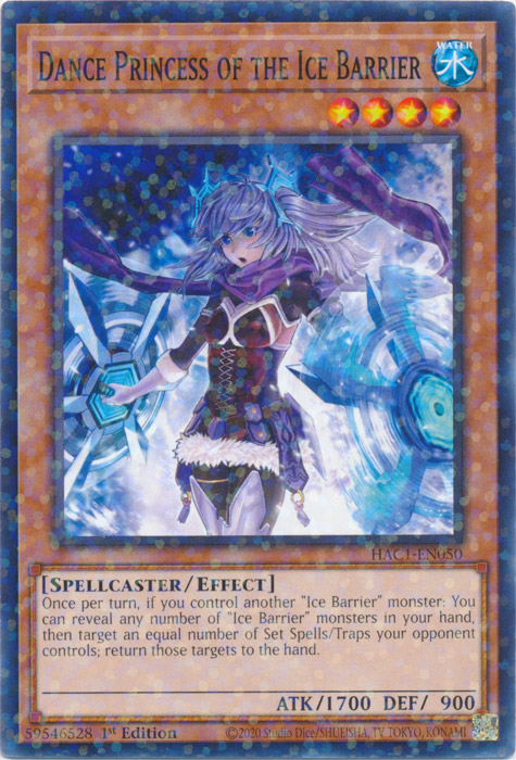 Dance Princess of the Ice Barrier (Duel Terminal) [HAC1-EN050] Common | Jomio and Rueliete's Cards and Comics