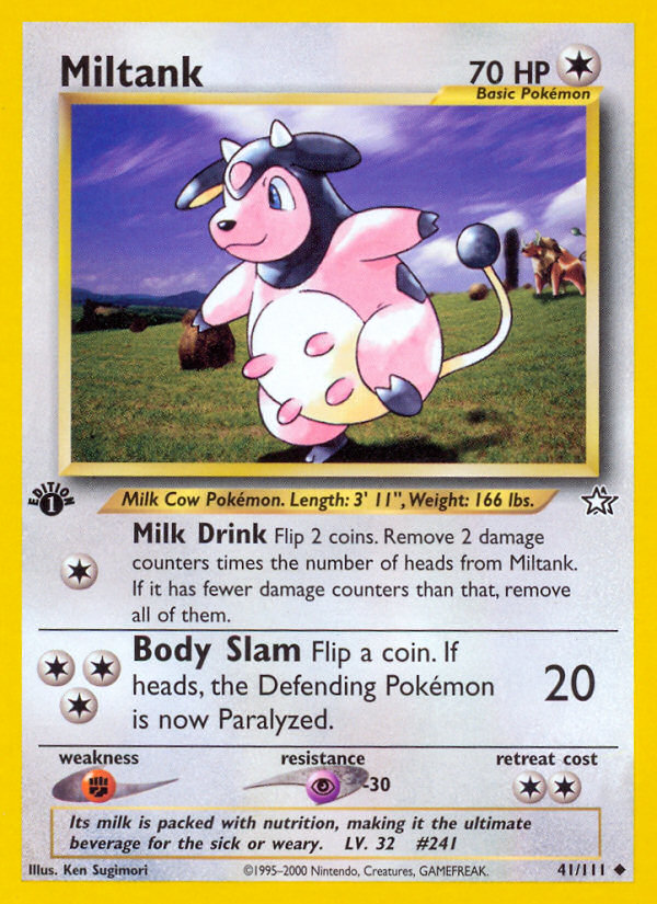 Miltank (41/111) [Neo Genesis 1st Edition] | Jomio and Rueliete's Cards and Comics