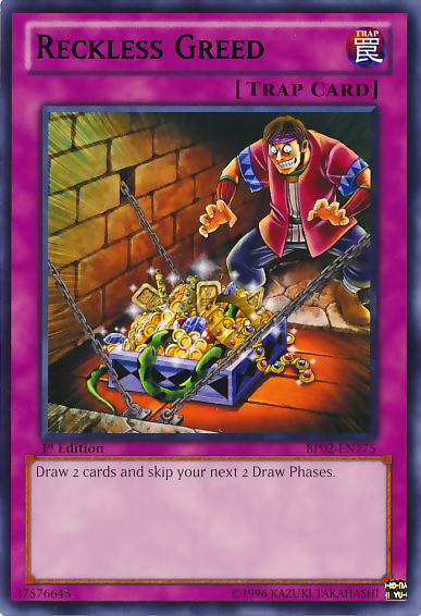 Reckless Greed [BP02-EN175] Mosaic Rare | Jomio and Rueliete's Cards and Comics
