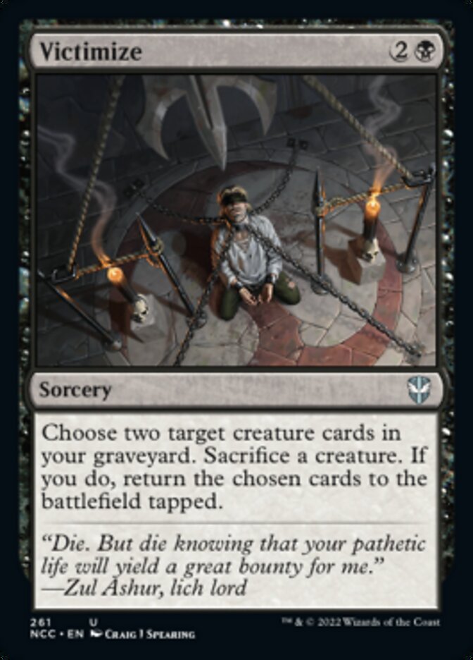 Victimize [Streets of New Capenna Commander] | Jomio and Rueliete's Cards and Comics