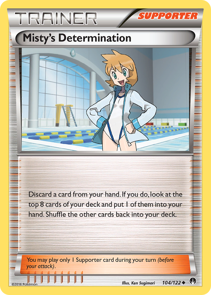 Misty's Determination (104/122) [XY: BREAKpoint] | Jomio and Rueliete's Cards and Comics