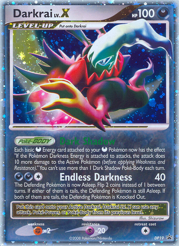 Darkrai LV.X (DP19) [Diamond & Pearl: Black Star Promos] | Jomio and Rueliete's Cards and Comics