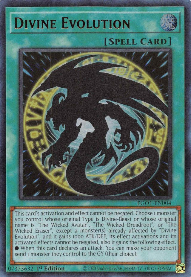 Divine Evolution [EGO1-EN004] Ultra Rare | Jomio and Rueliete's Cards and Comics