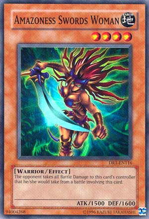 Amazoness Swords Woman [DR1-EN116] Super Rare | Jomio and Rueliete's Cards and Comics