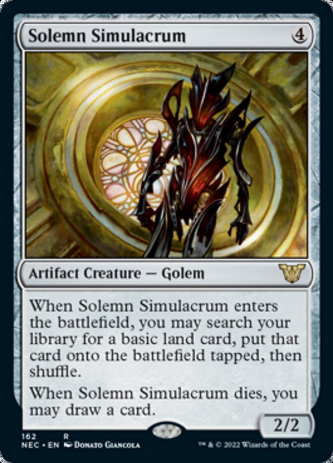 Solemn Simulacrum [Kamigawa: Neon Dynasty Commander] | Jomio and Rueliete's Cards and Comics