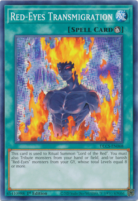 Red-Eyes Transmigration [DLCS-EN068] Common | Jomio and Rueliete's Cards and Comics