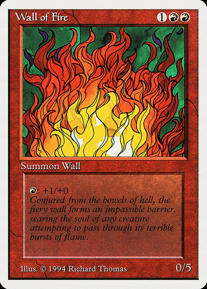 Wall of Fire [Summer Magic / Edgar] | Jomio and Rueliete's Cards and Comics