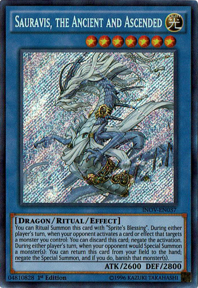 Sauravis, the Ancient and Ascended [INOV-EN037] Secret Rare | Jomio and Rueliete's Cards and Comics