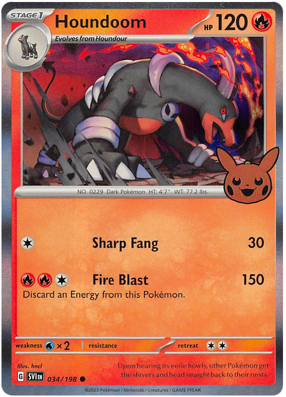 Houndoom (034/198) [Trick or Trade 2023] | Jomio and Rueliete's Cards and Comics
