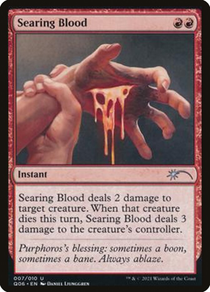 Searing Blood [Pioneer Challenger Decks 2021] | Jomio and Rueliete's Cards and Comics