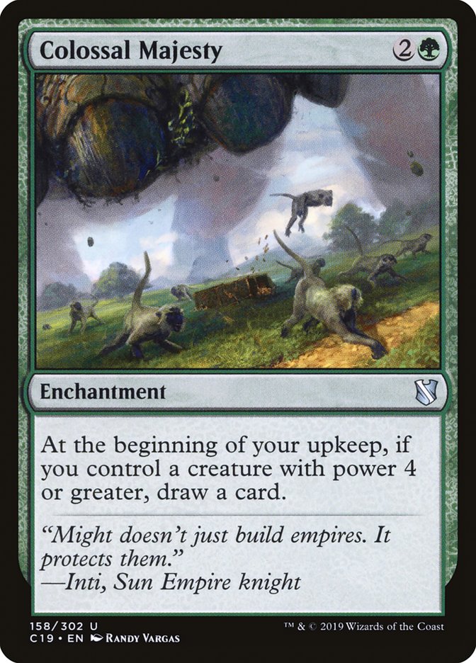 Colossal Majesty [Commander 2019] | Jomio and Rueliete's Cards and Comics