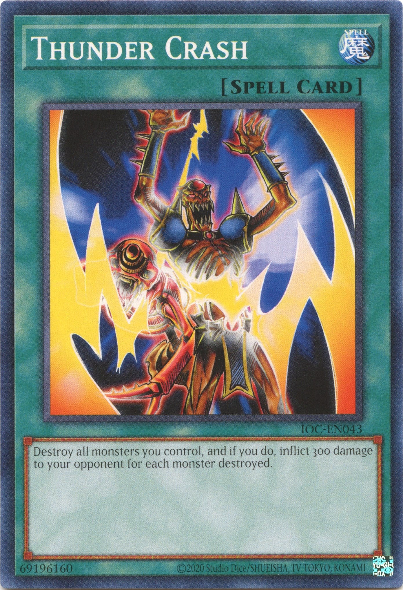 Thunder Crash (25th Anniversary) [IOC-EN043] Common | Jomio and Rueliete's Cards and Comics