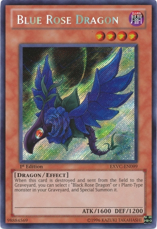 Blue Rose Dragon [EXVC-EN099] Secret Rare | Jomio and Rueliete's Cards and Comics