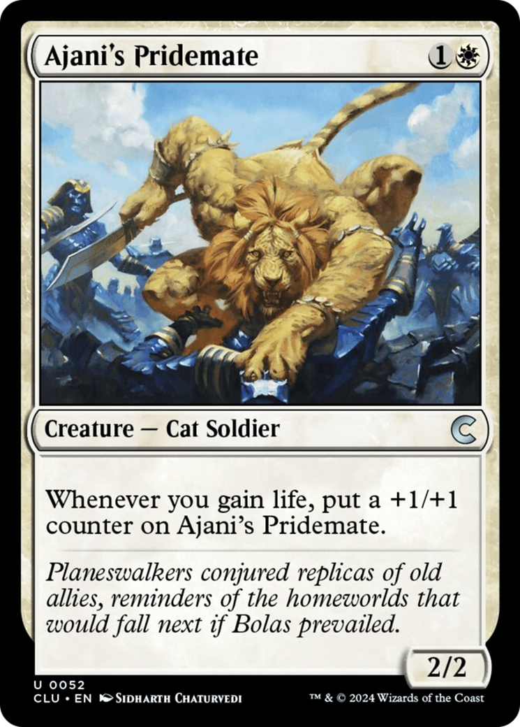 Ajani's Pridemate [Ravnica: Clue Edition] | Jomio and Rueliete's Cards and Comics