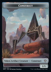 Construct (008) // Phyrexian Myr Double-Sided Token [The Brothers' War Commander Tokens] | Jomio and Rueliete's Cards and Comics