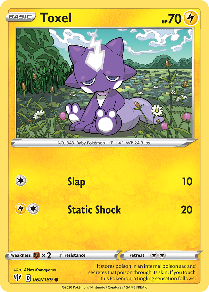 Toxel (062/189) [Sword & Shield: Darkness Ablaze] | Jomio and Rueliete's Cards and Comics