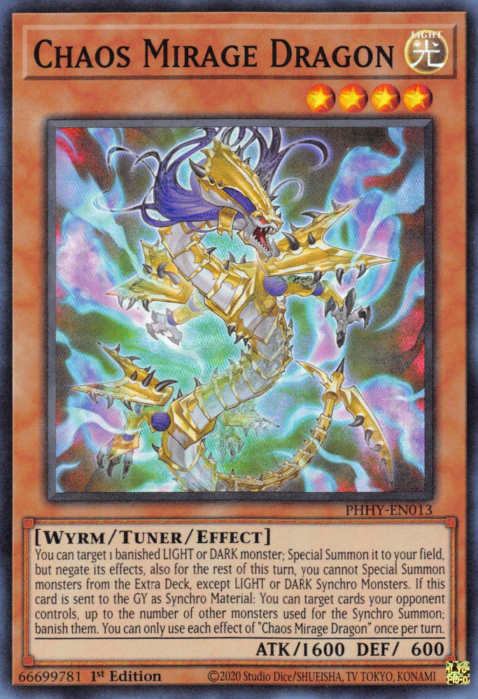 Chaos Mirage Dragon [PHHY-EN013] Super Rare | Jomio and Rueliete's Cards and Comics