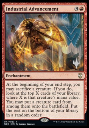 Industrial Advancement (Promo Pack) [Streets of New Capenna Commander Promos] | Jomio and Rueliete's Cards and Comics