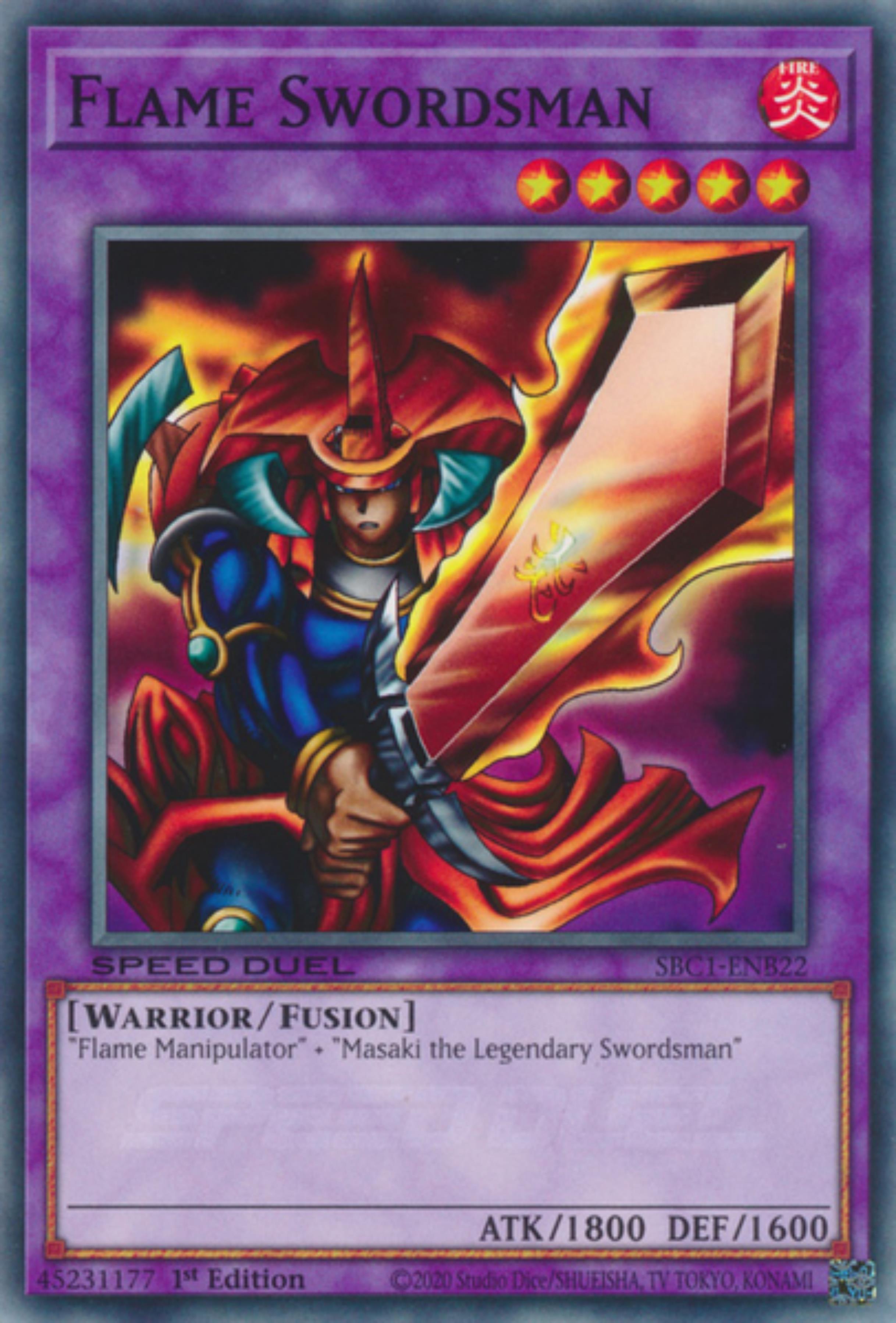 Flame Swordsman [SBC1-ENB22] Common | Jomio and Rueliete's Cards and Comics