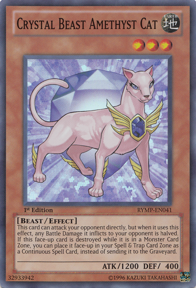 Crystal Beast Amethyst Cat [RYMP-EN041] Super Rare | Jomio and Rueliete's Cards and Comics