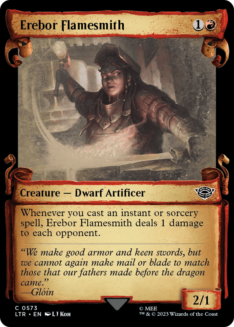 Erebor Flamesmith [The Lord of the Rings: Tales of Middle-Earth Showcase Scrolls] | Jomio and Rueliete's Cards and Comics