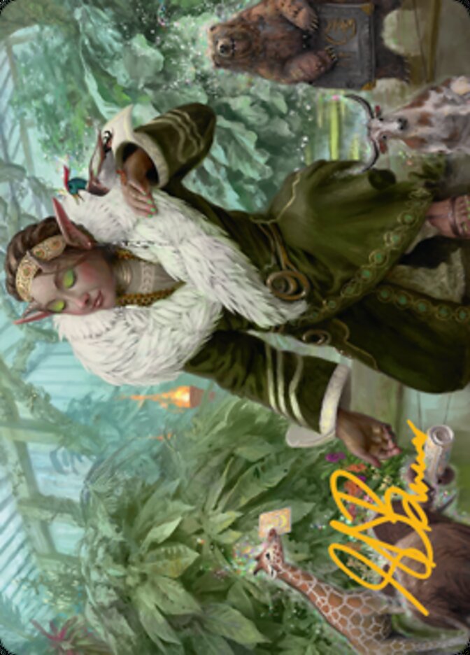 Rumor Gatherer Art Card (Gold-Stamped Signature) [Streets of New Capenna Art Series] | Jomio and Rueliete's Cards and Comics