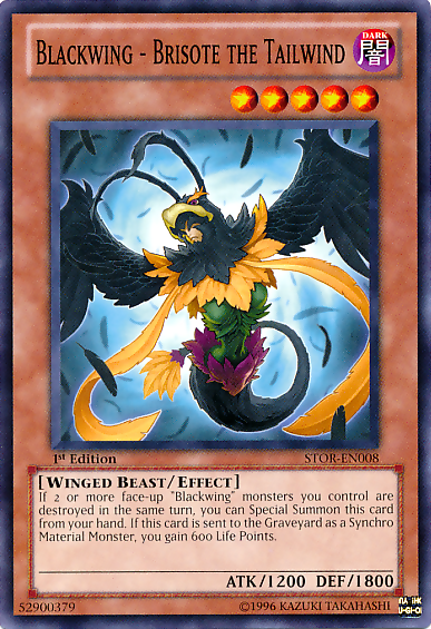 Blackwing - Brisote the Tailwind [STOR-EN008] Common | Jomio and Rueliete's Cards and Comics