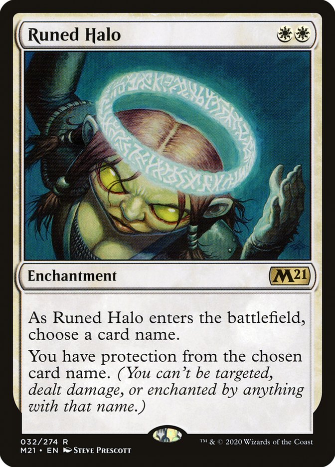 Runed Halo [Core Set 2021] | Jomio and Rueliete's Cards and Comics