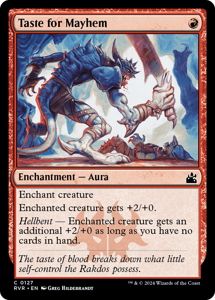 Taste for Mayhem [Ravnica Remastered] | Jomio and Rueliete's Cards and Comics